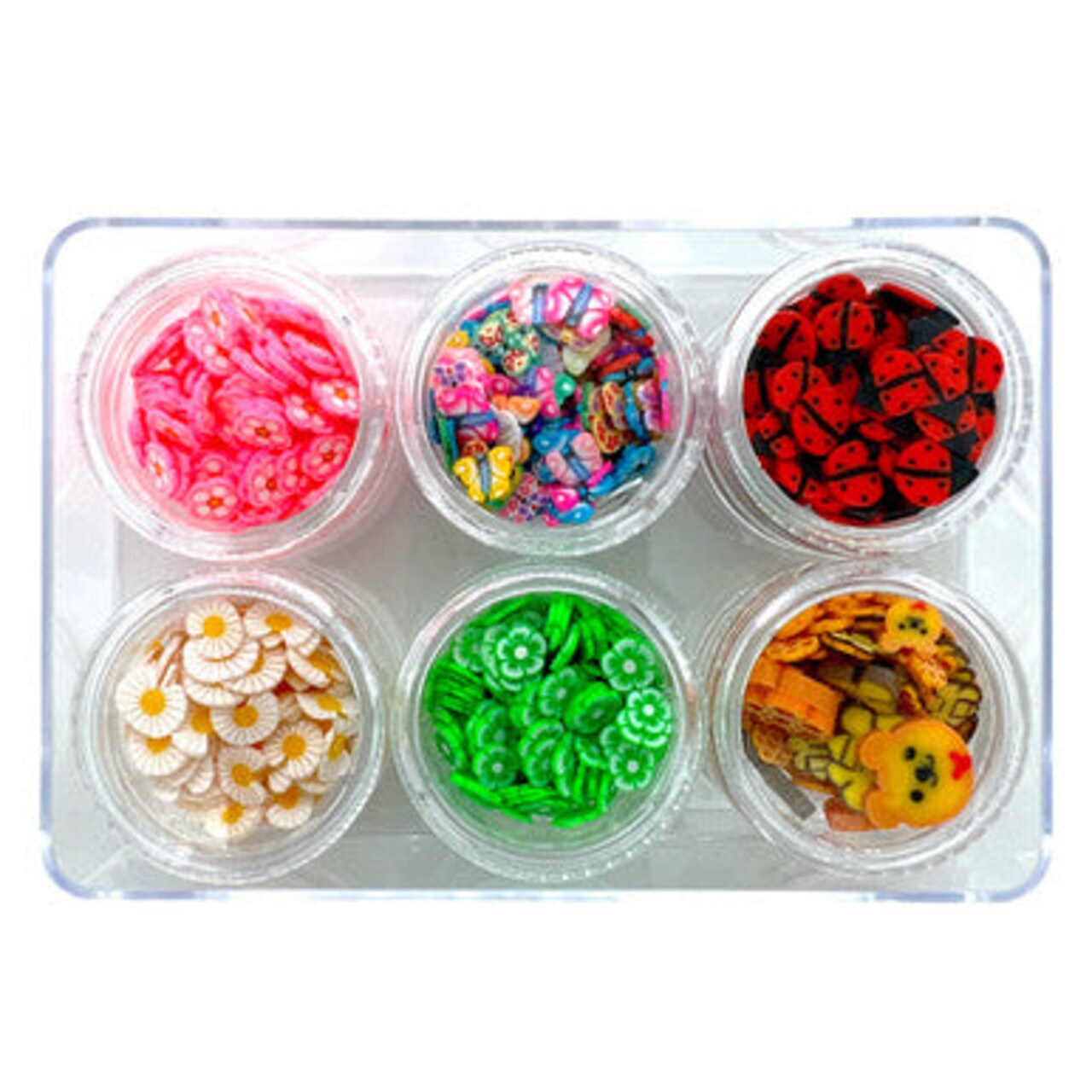 Spring Has Sprung Combo Set of Polymer Clay Pieces for Epoxy and UV Resin Art